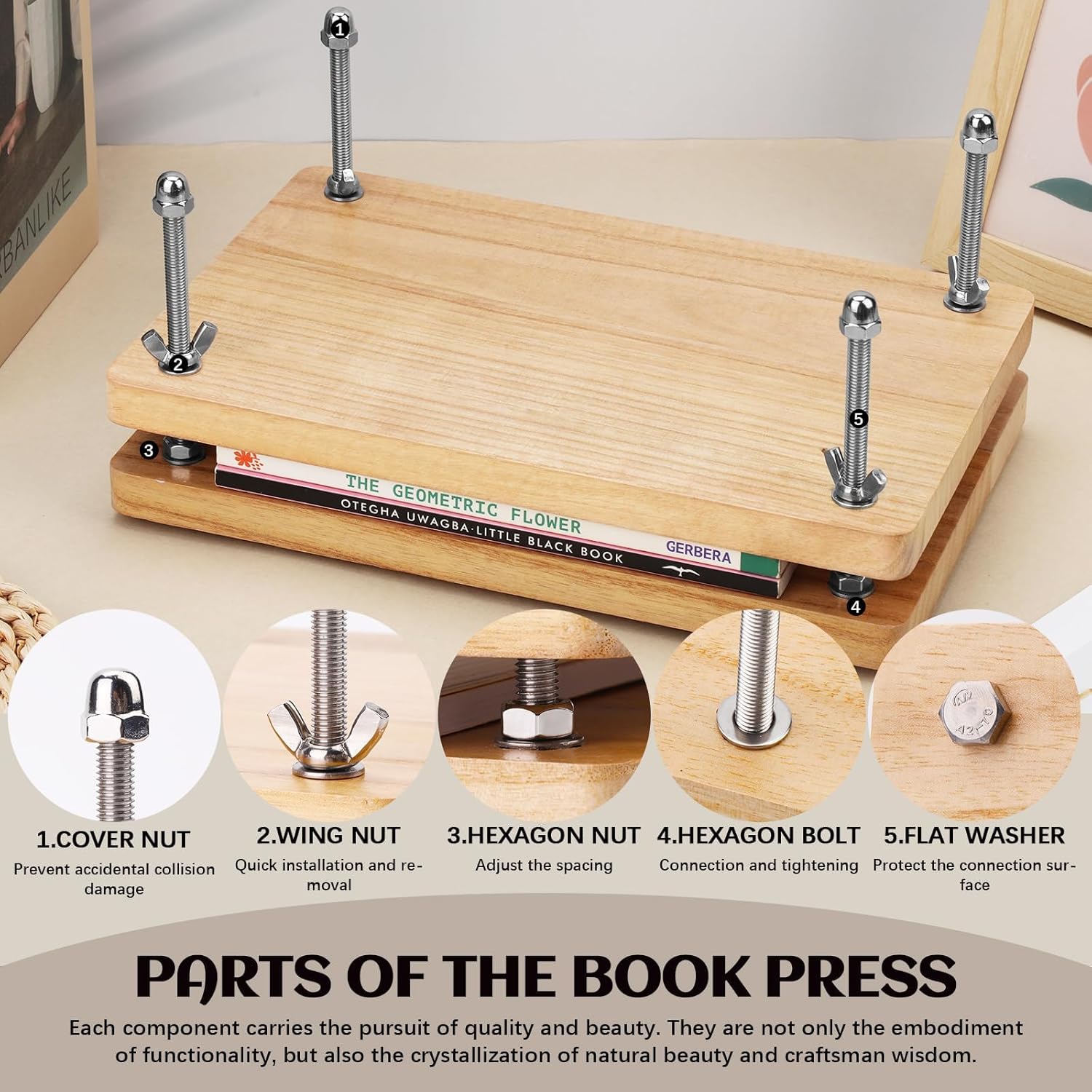 Binding Machine Comb - Prensa de Libros de Madera, Herramienta