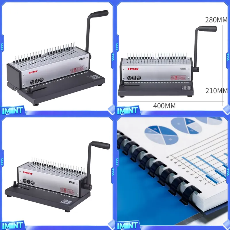 Binding Machine Comb - Encuadernadora de Anillos de Goma Rayson