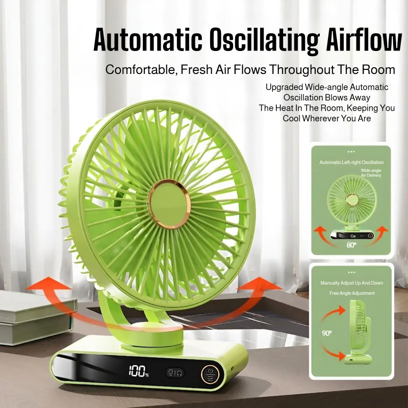 Office Technologies - Nuevo Ventilador con Clip y Pantalla