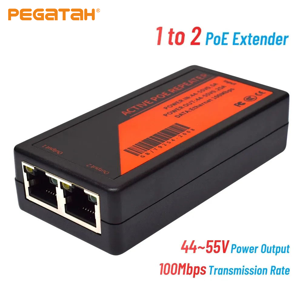 Power Over Ethernet - Extensor PoE de 1 a 2