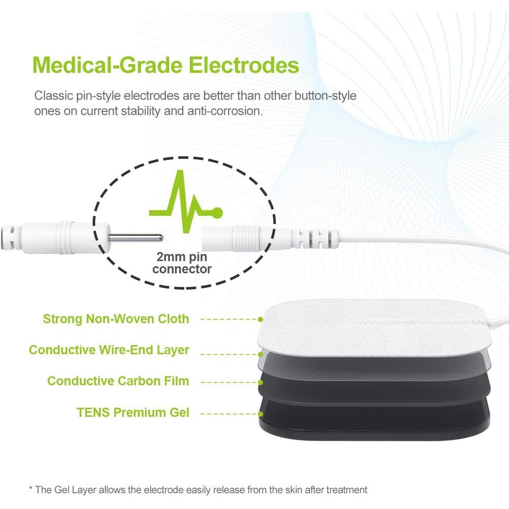 Masajeador TENS EMS, electroes - Office Technologies reseña y precio