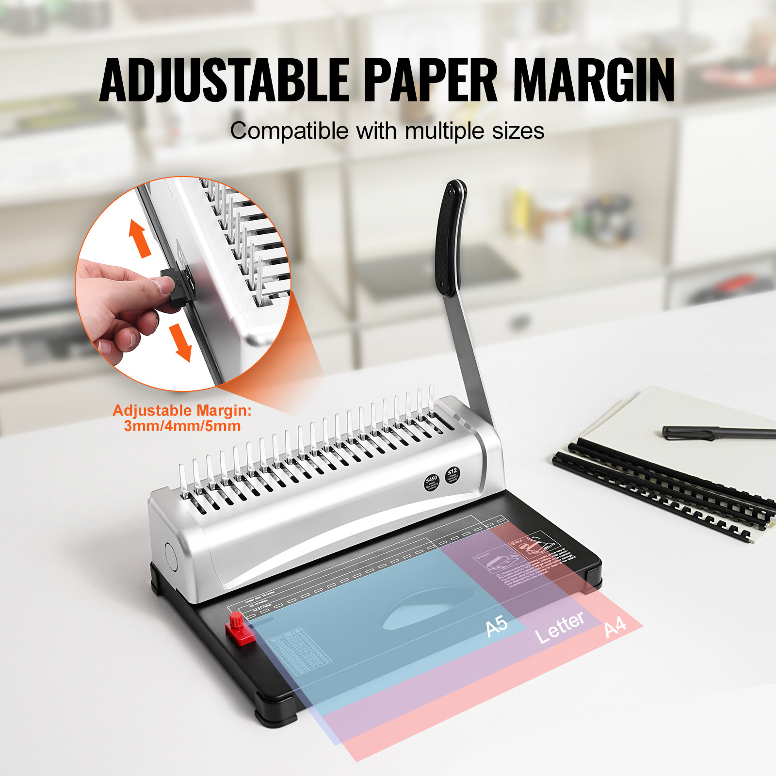 VEVOR Encuadernadora, Encuader - Binding Machine Comb reseña y precio