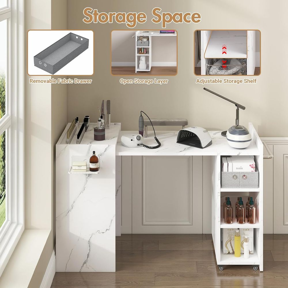 Mesa extensible para manicuris - Office Technician reseña y precio