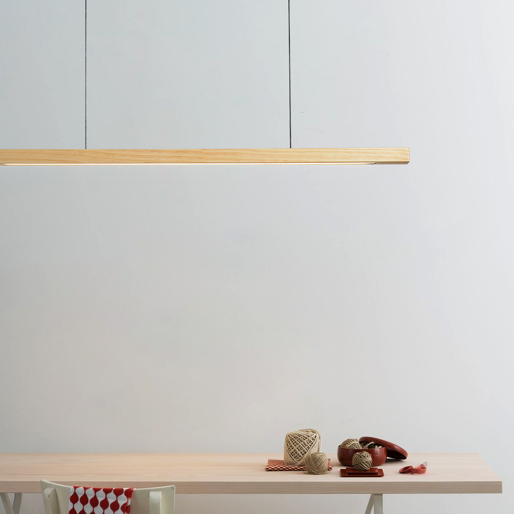 Luces colgantes de madera pers - Office Technician reseña y precio